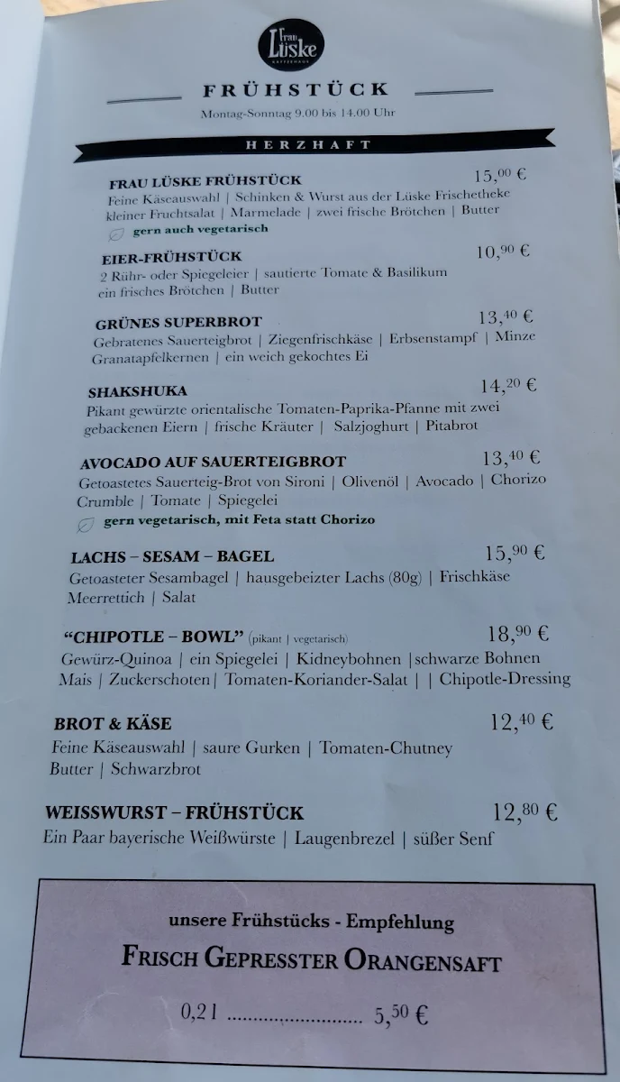 Speisekarte photo 2