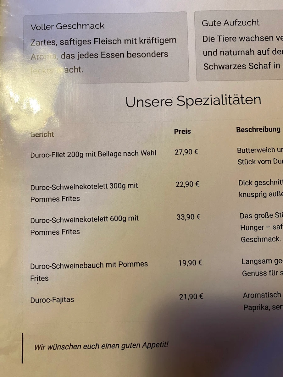 Speisekarte photo 1