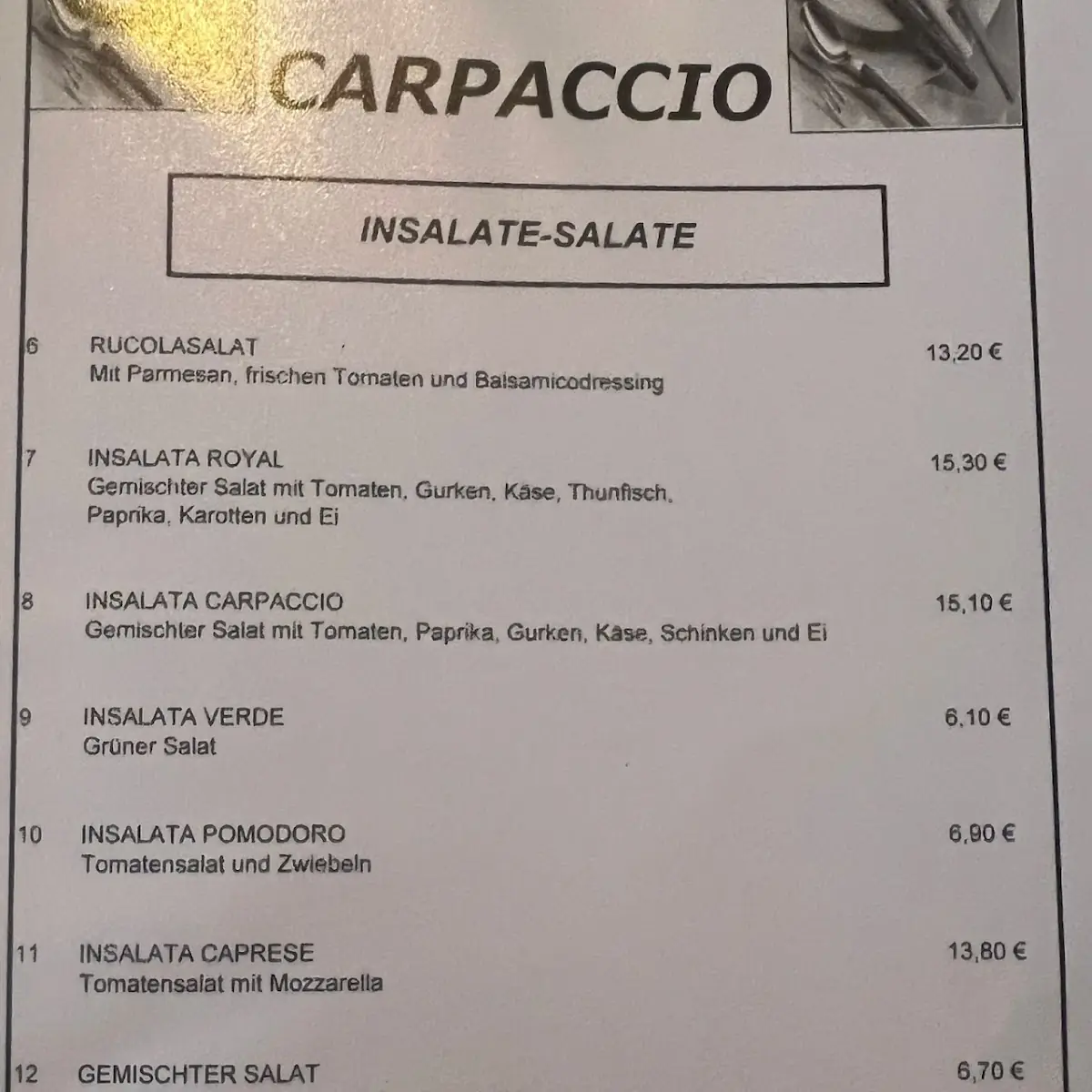 Speisekarte photo 6