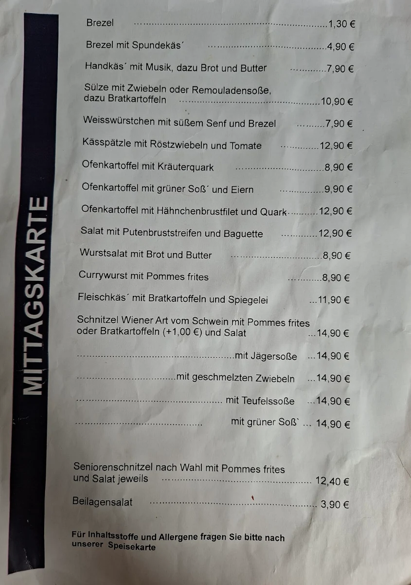 Speisekarte photo 2