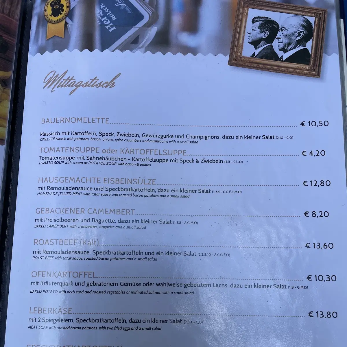 Speisekarte photo 3