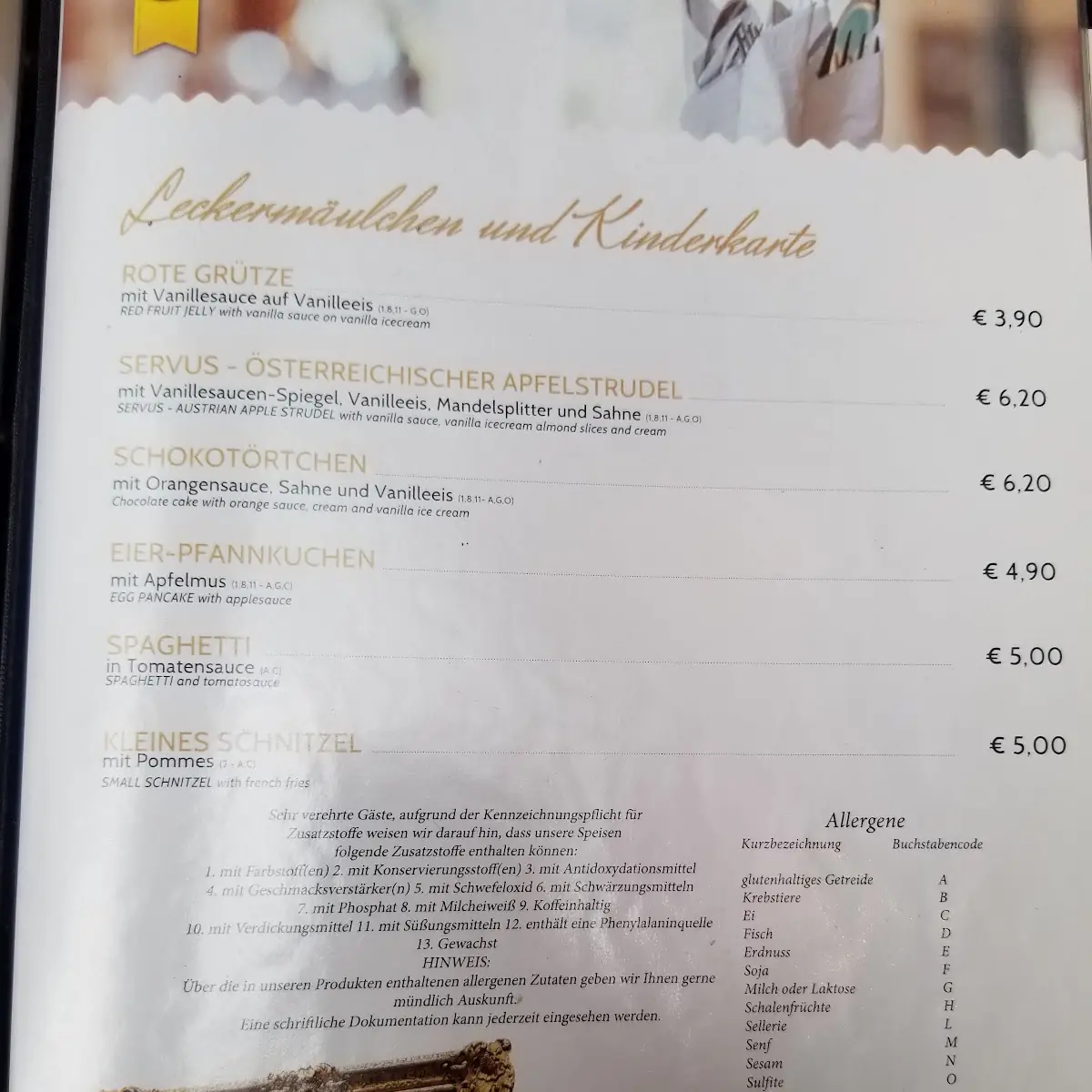 Speisekarte photo 5