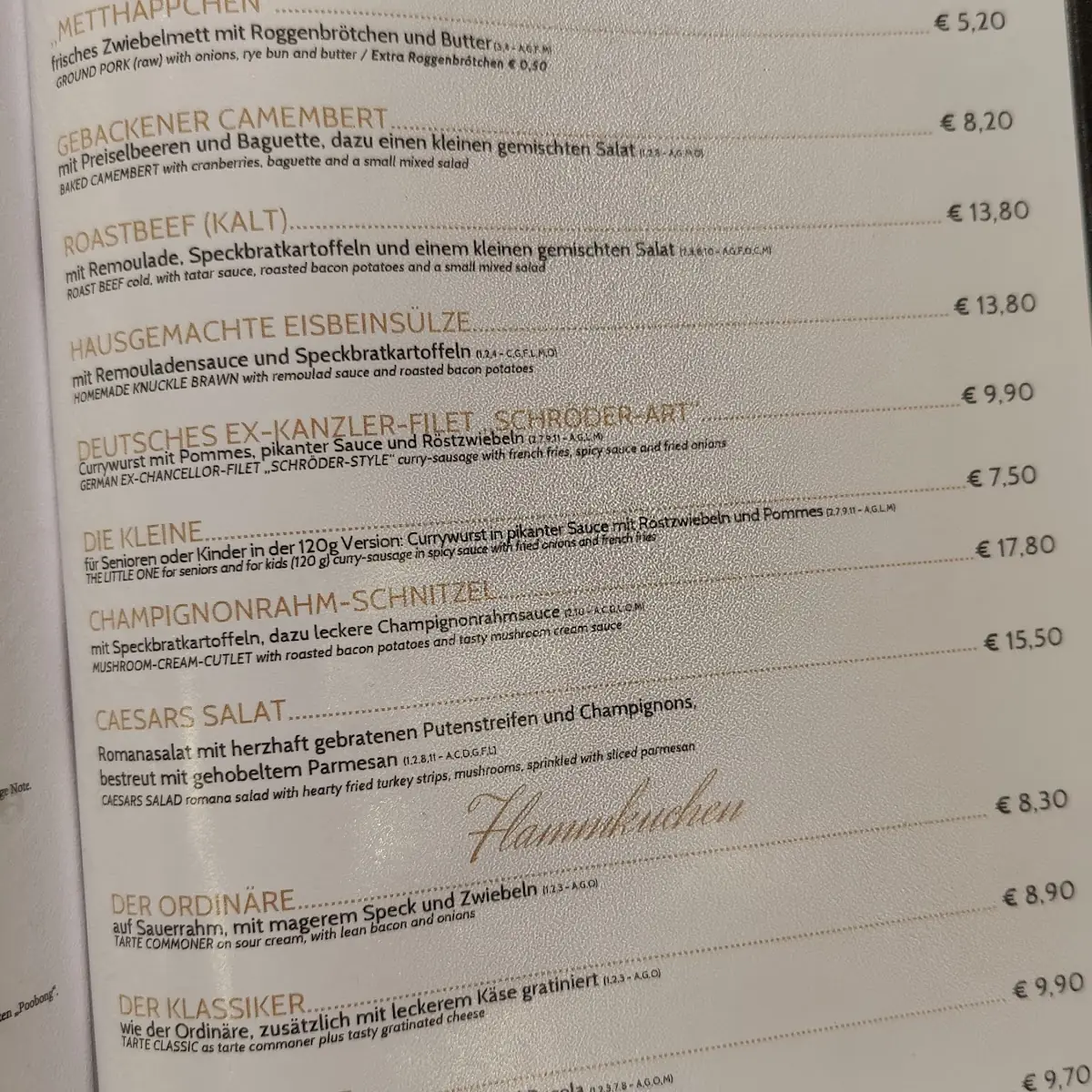 Speisekarte photo 6