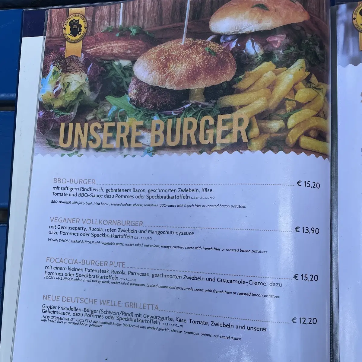 Speisekarte photo 9