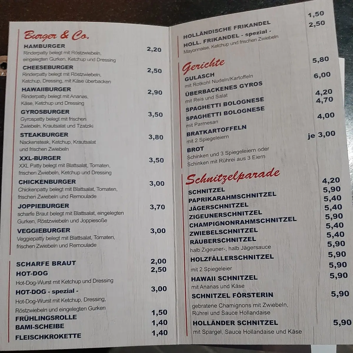 Speisekarte photo 8