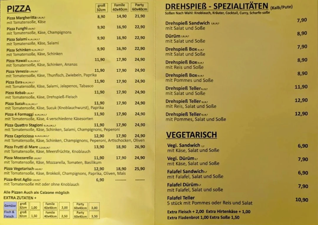 Speisekarte photo 1