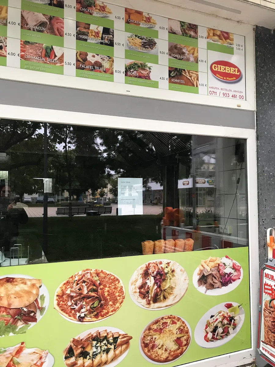 Speisekarte, Giebel Döner und Pizzeria