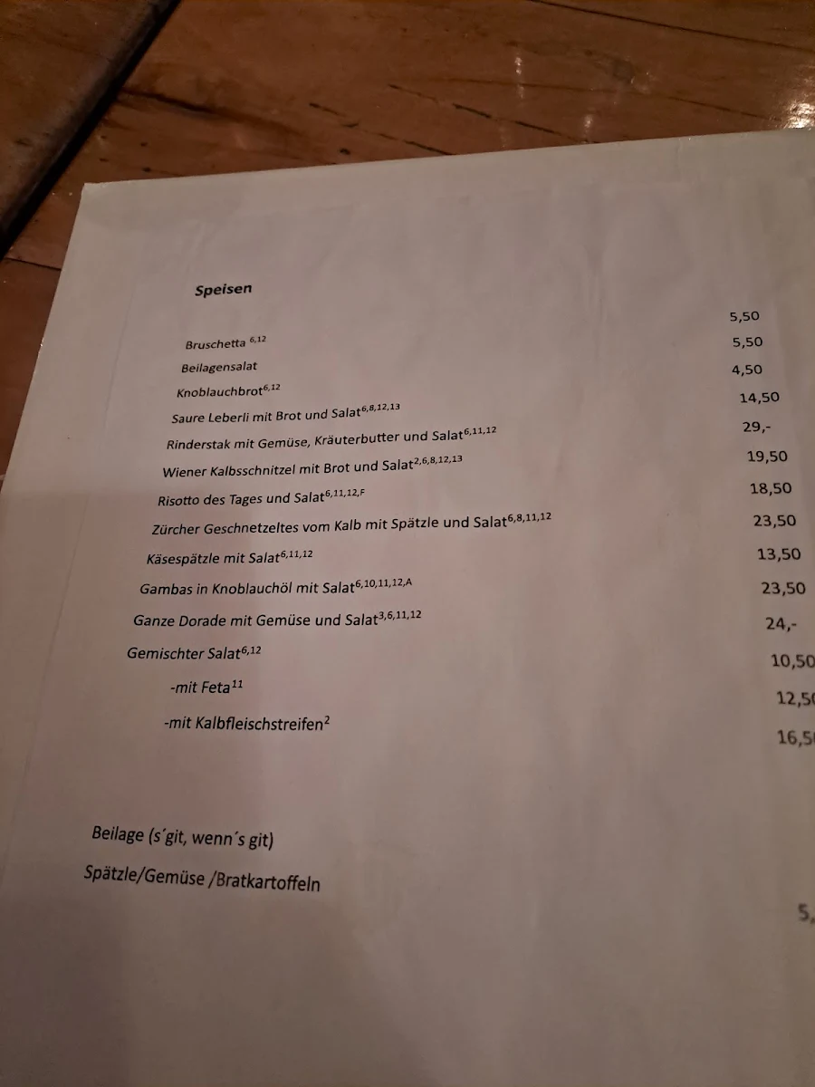 Speisekarte photo 4
