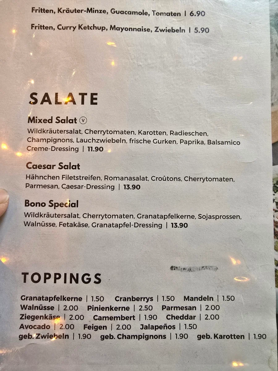 Speisekarte photo 1