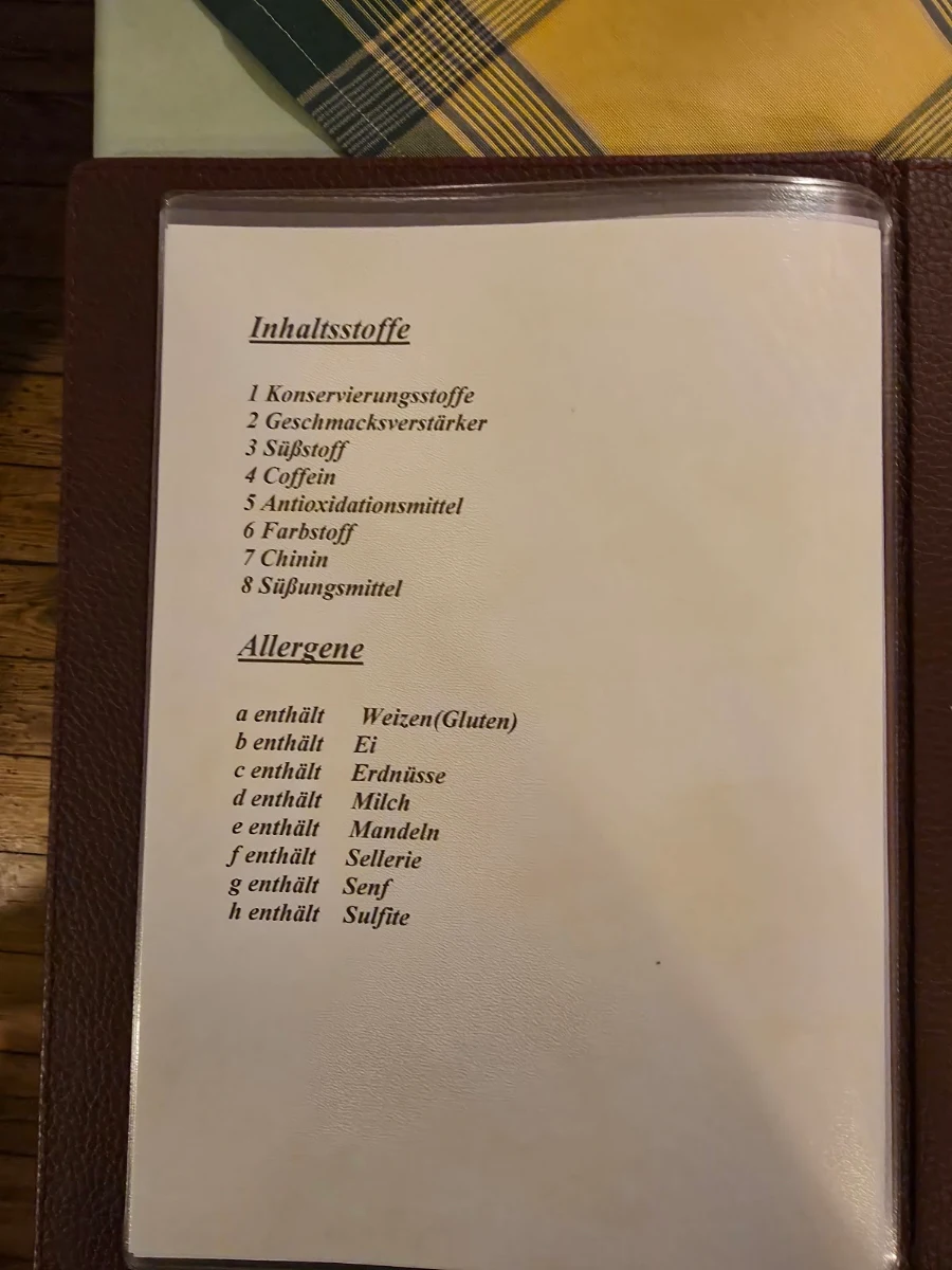 Speisekarte photo 2