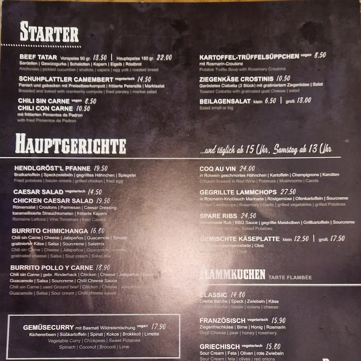 Speisekarte photo 2