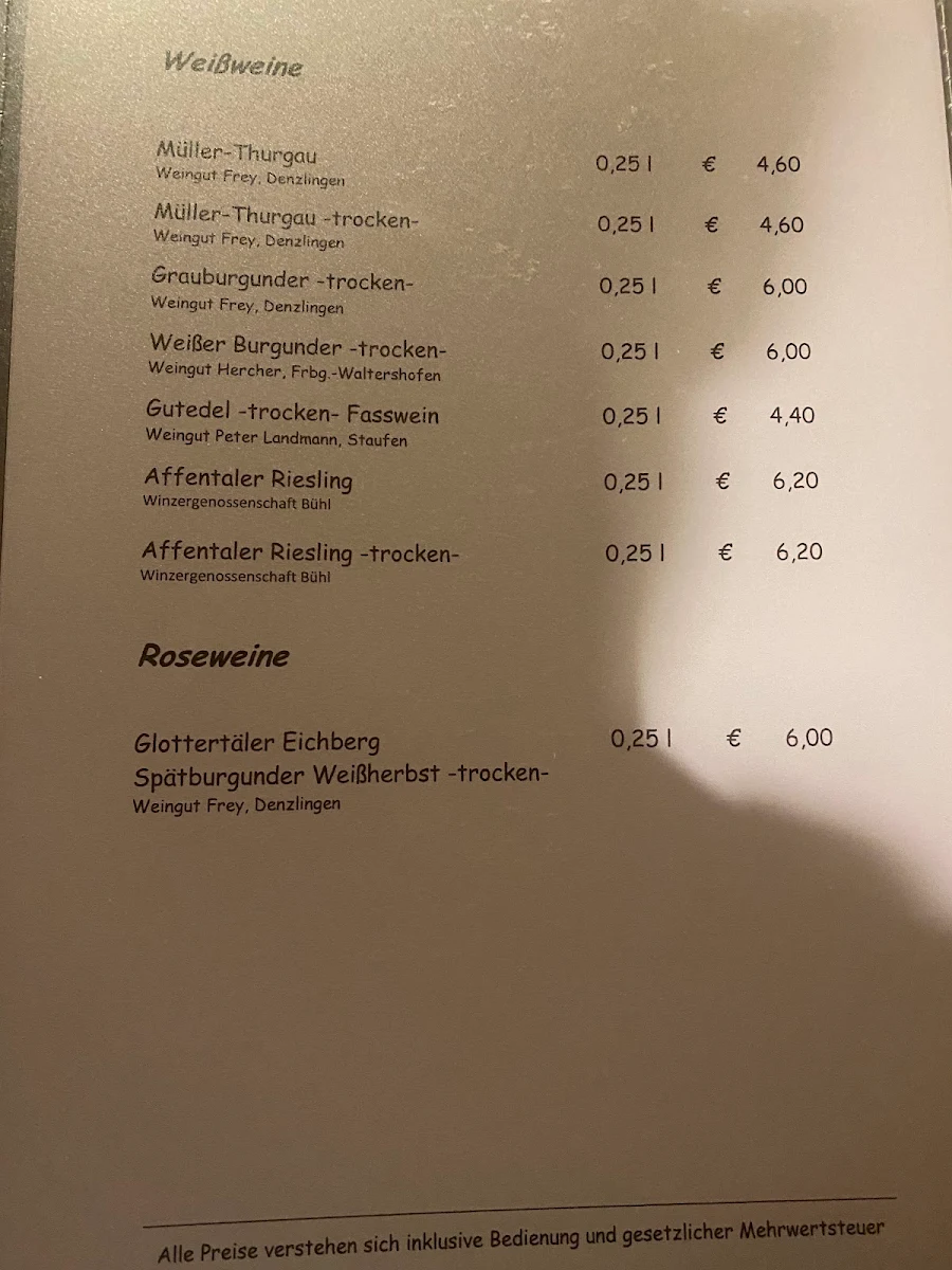 Speisekarte photo 1