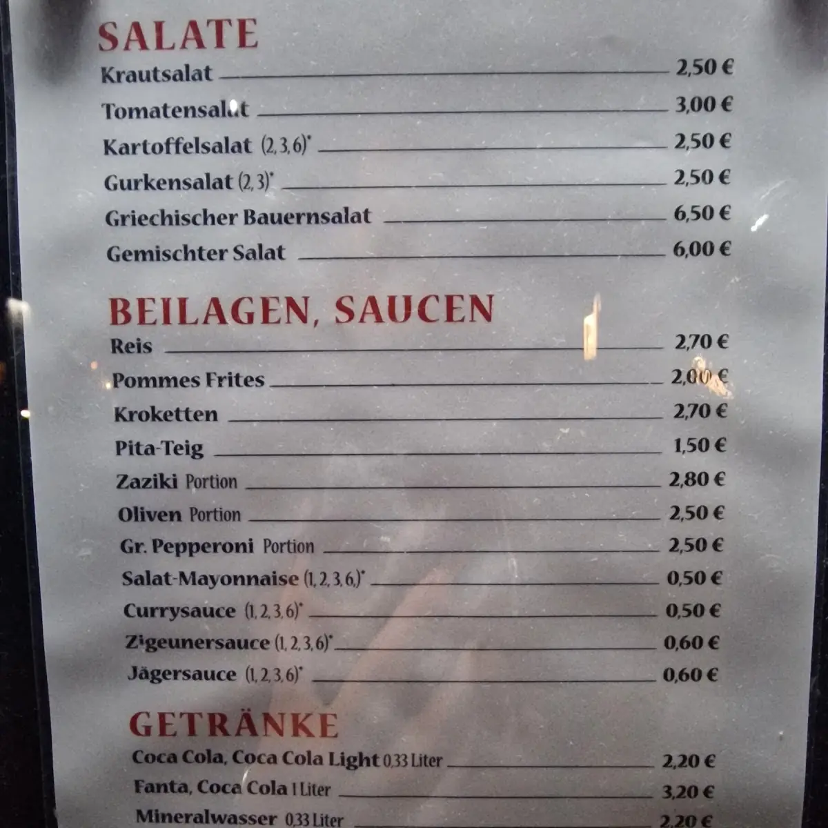 Speisekarte photo 3