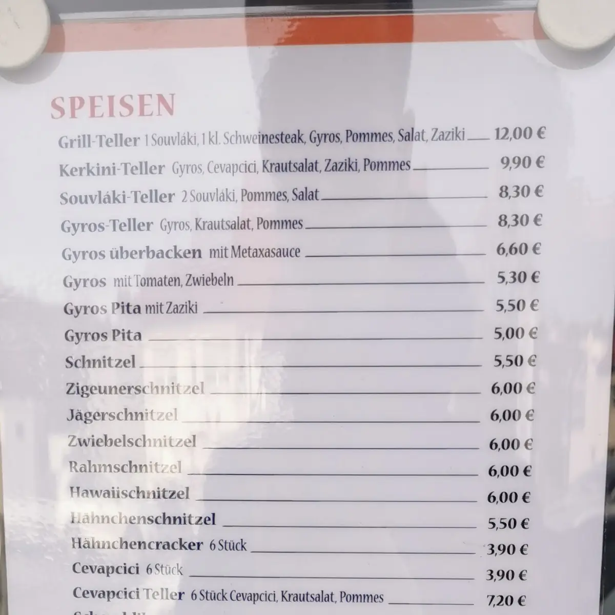 Speisekarte photo 4