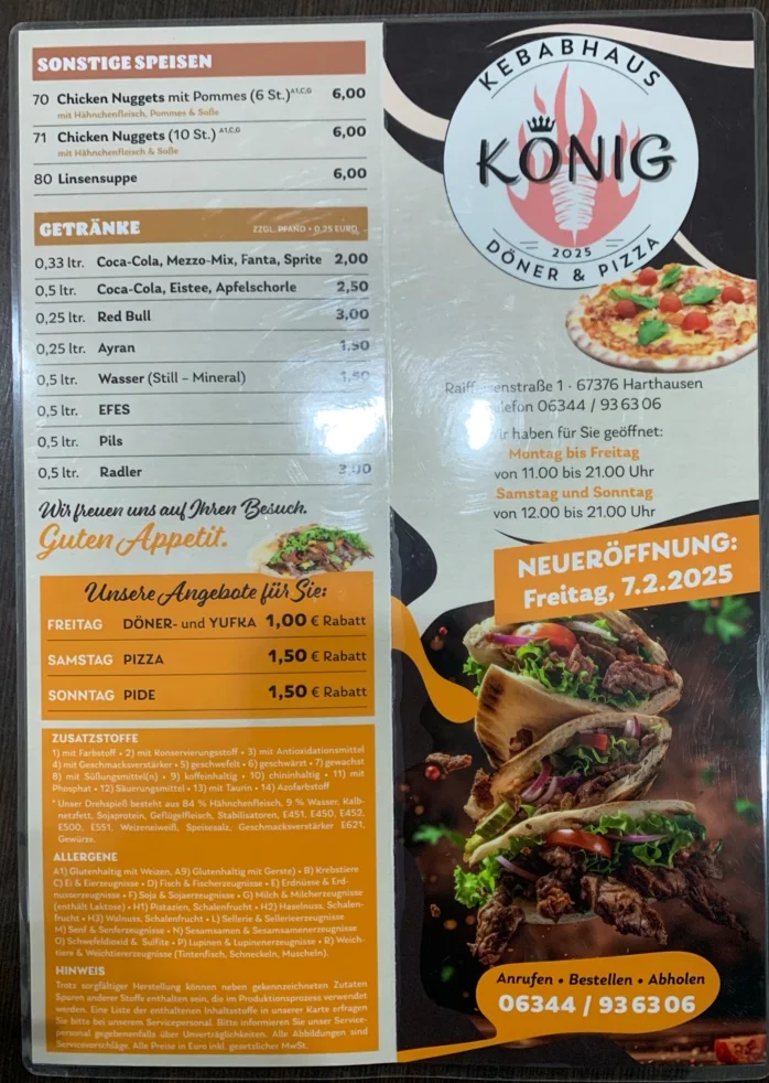 Speisekarte photo 2