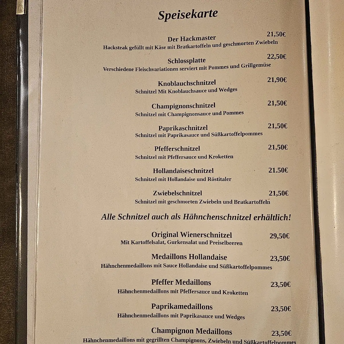 Speisekarte photo 1
