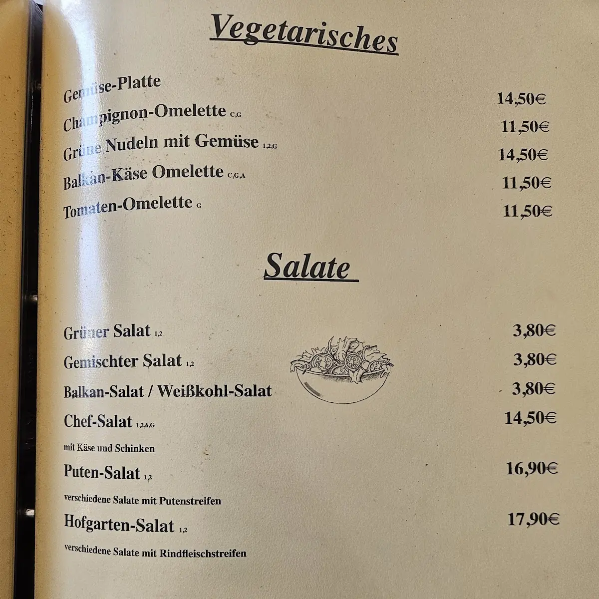 Speisekarte photo 3