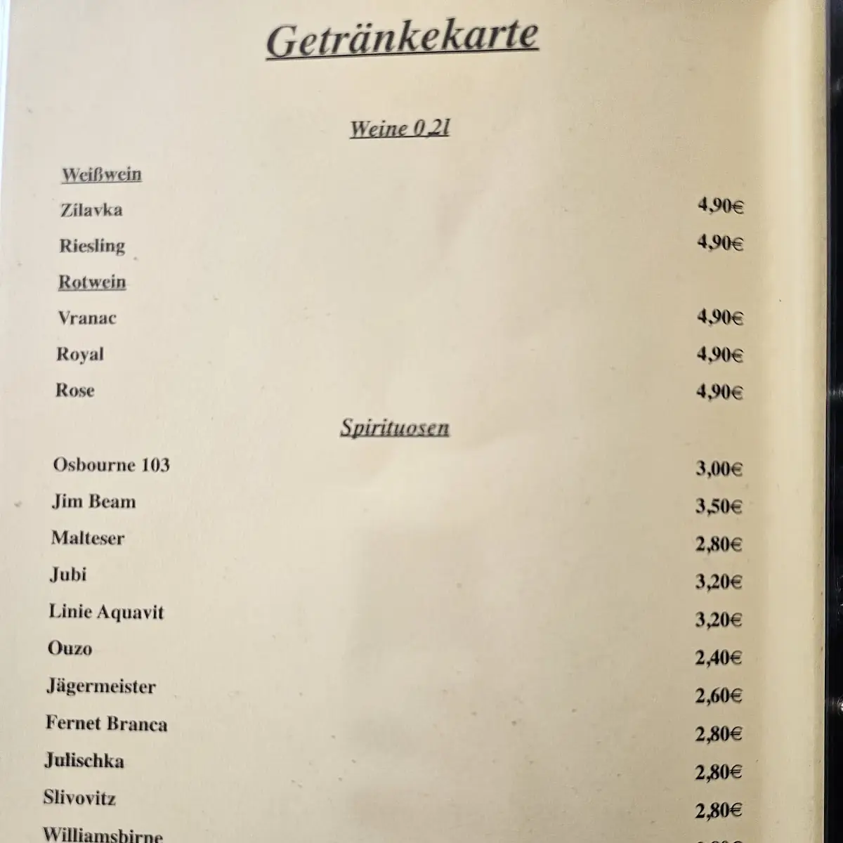 Speisekarte photo 9