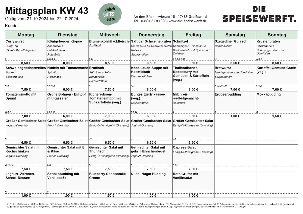 Speisekarte photo 1