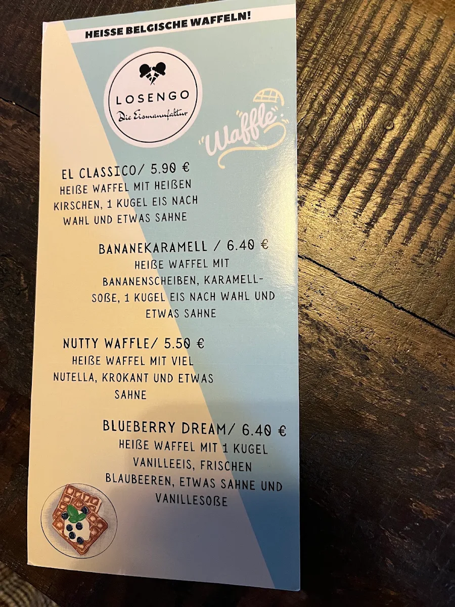 Speisekarte, Losengo🍦