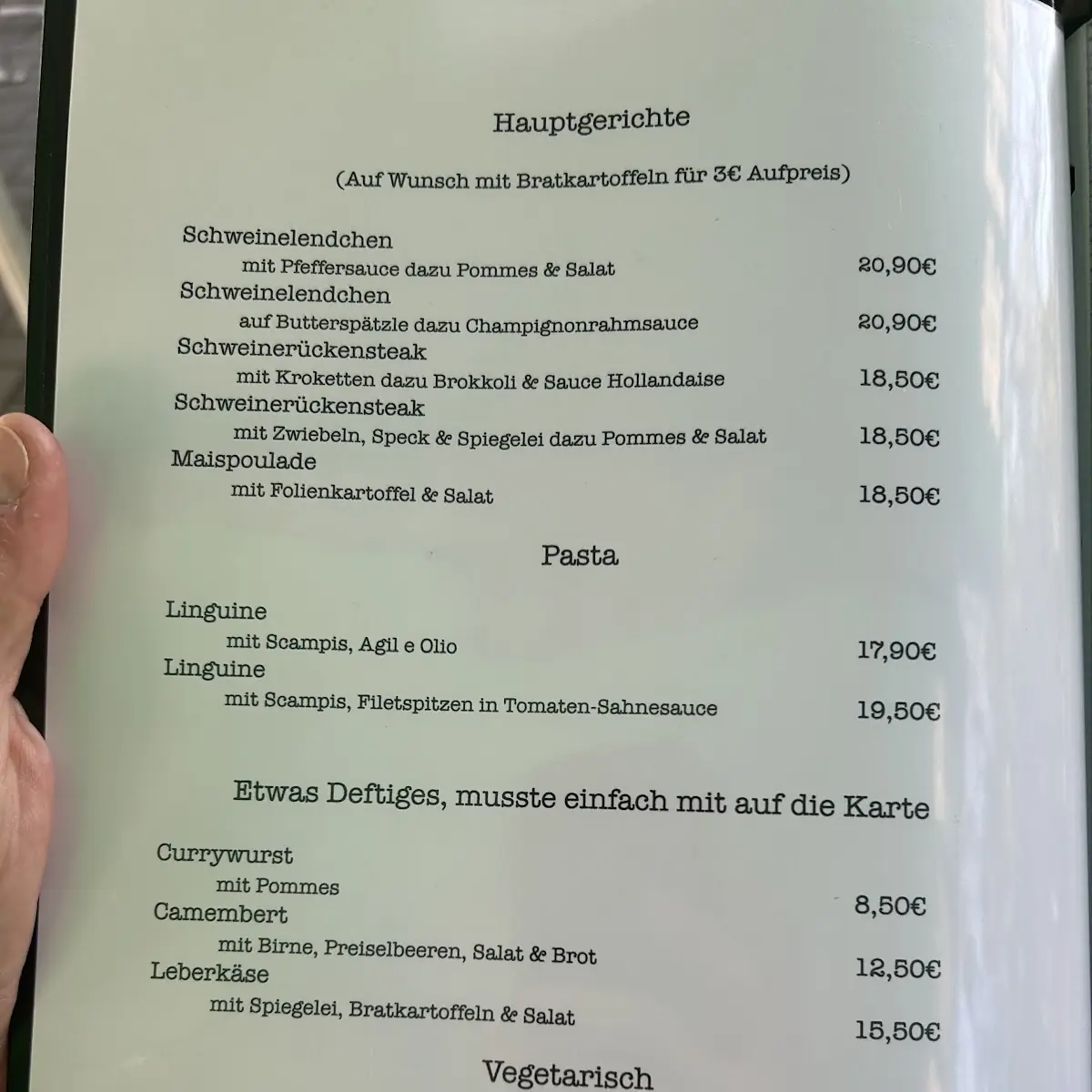 Speisekarte photo 1