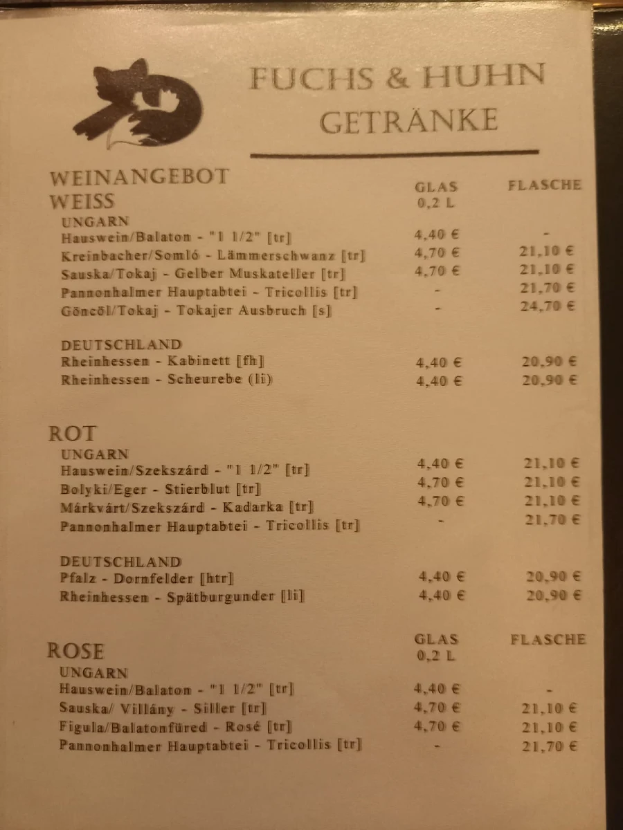 Speisekarte photo 5