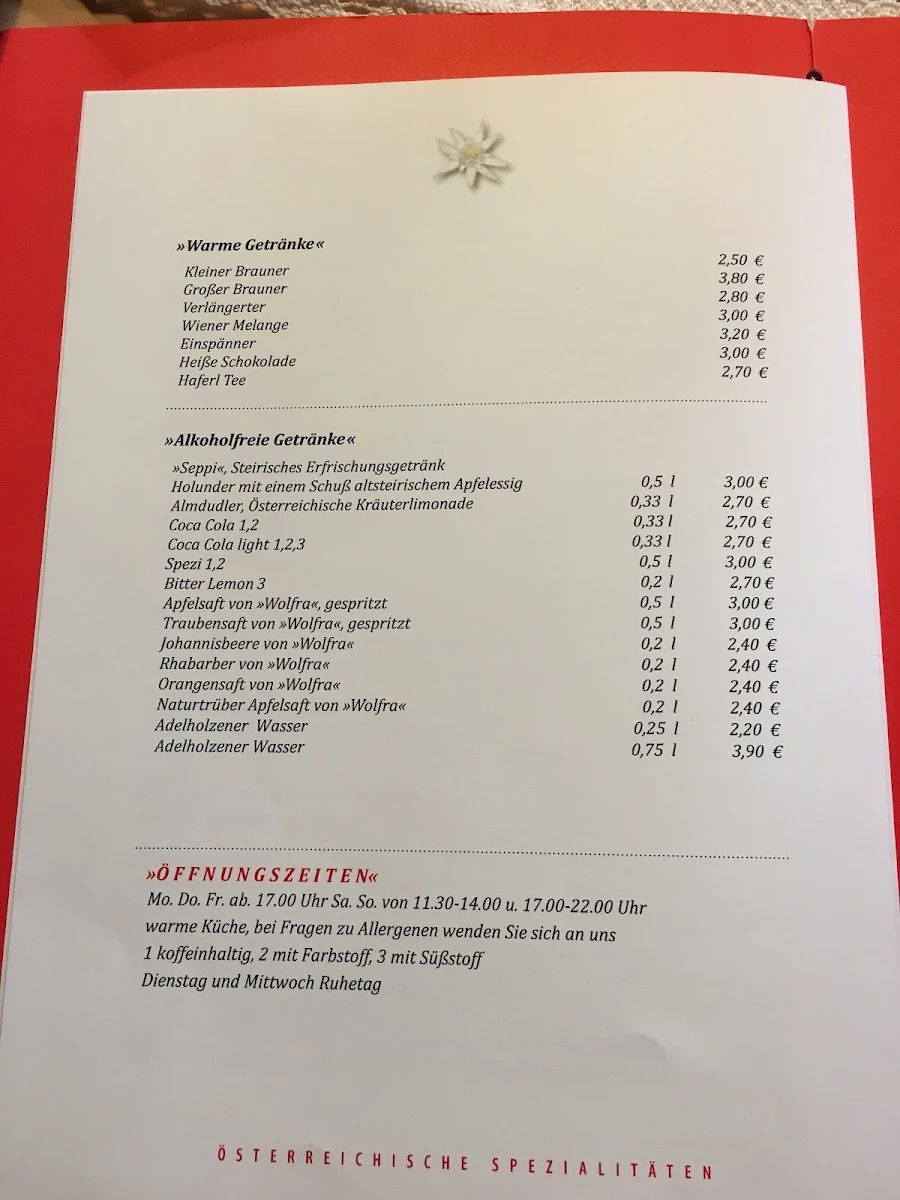 Speisekarte photo 5
