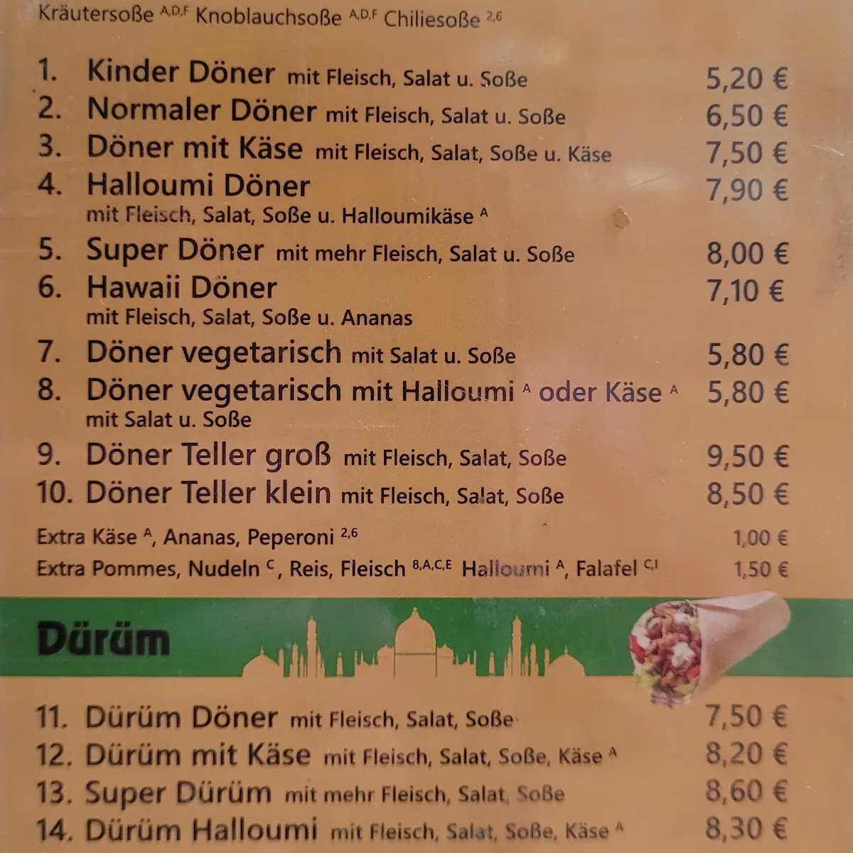 Speisekarte photo 3