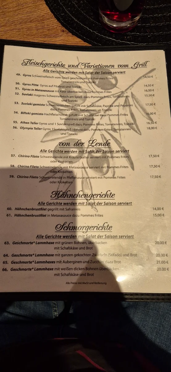 Speisekarte photo 1