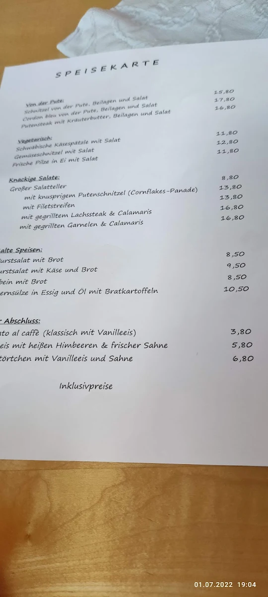 Speisekarte photo 3