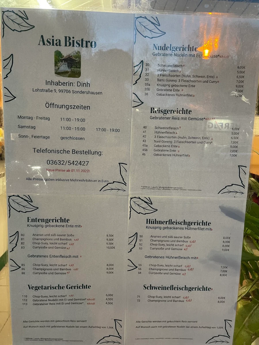 Speisekarte photo 2