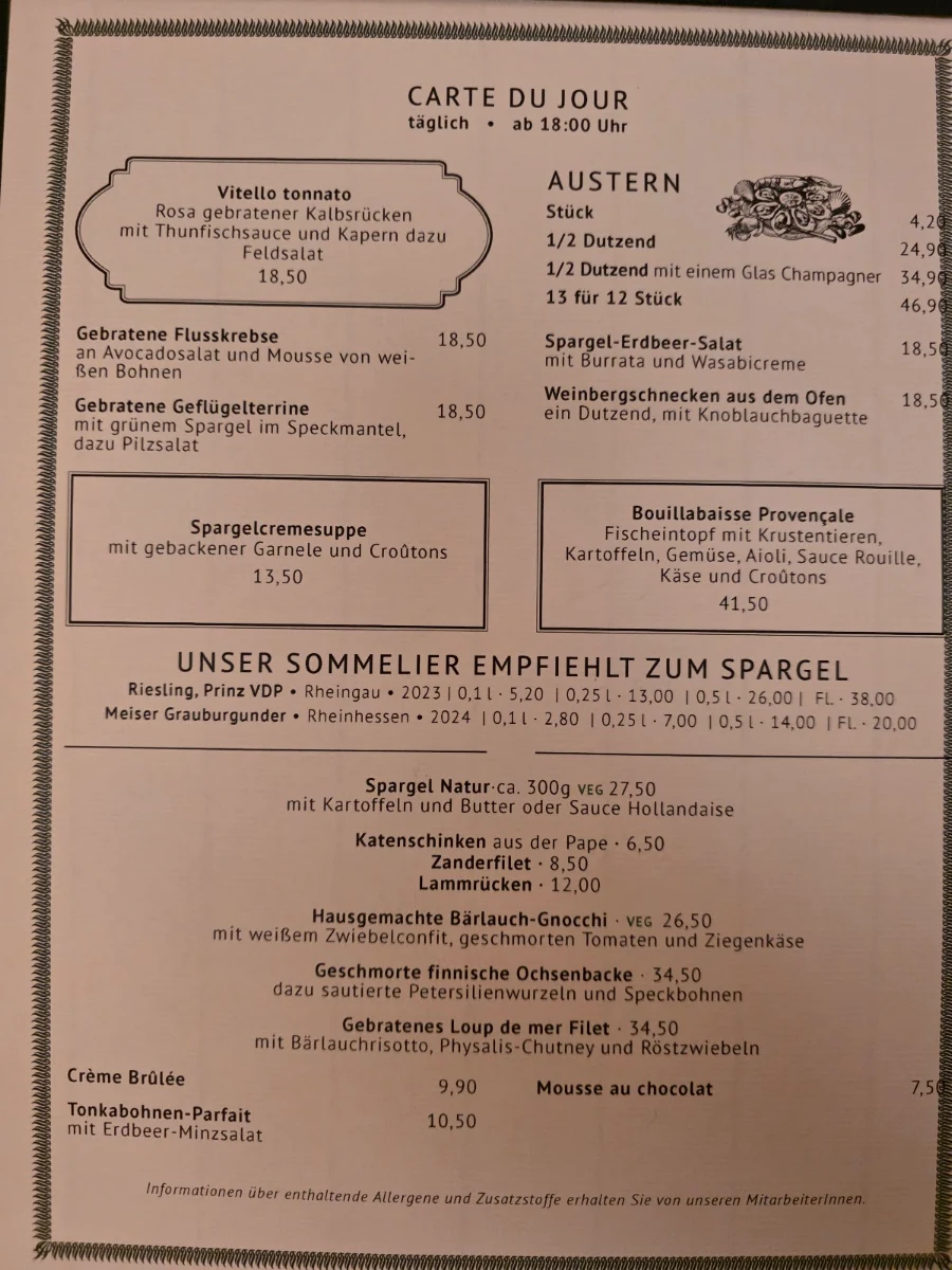 Speisekarte photo 2