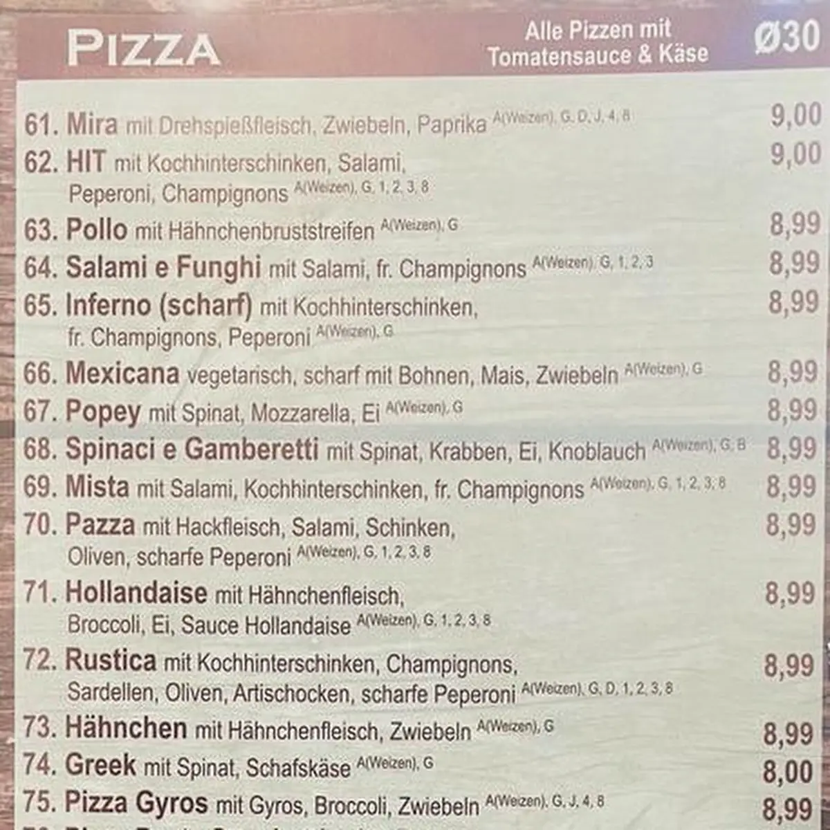 Speisekarte photo 3