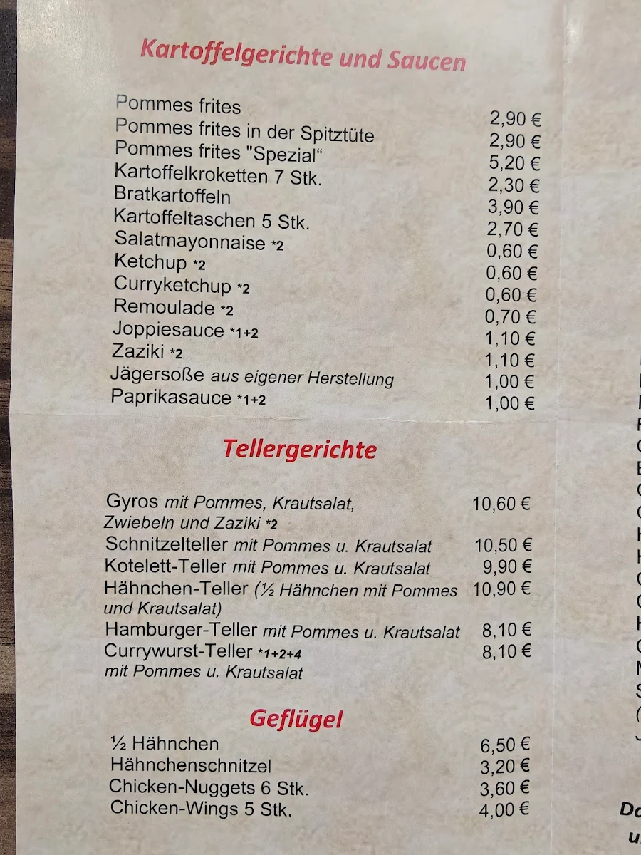 Speisekarte photo 2