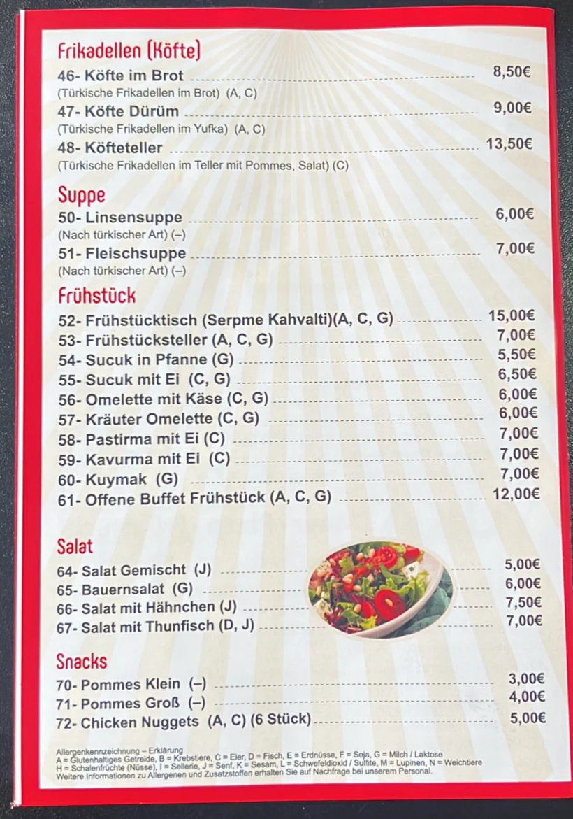 Speisekarte photo 1