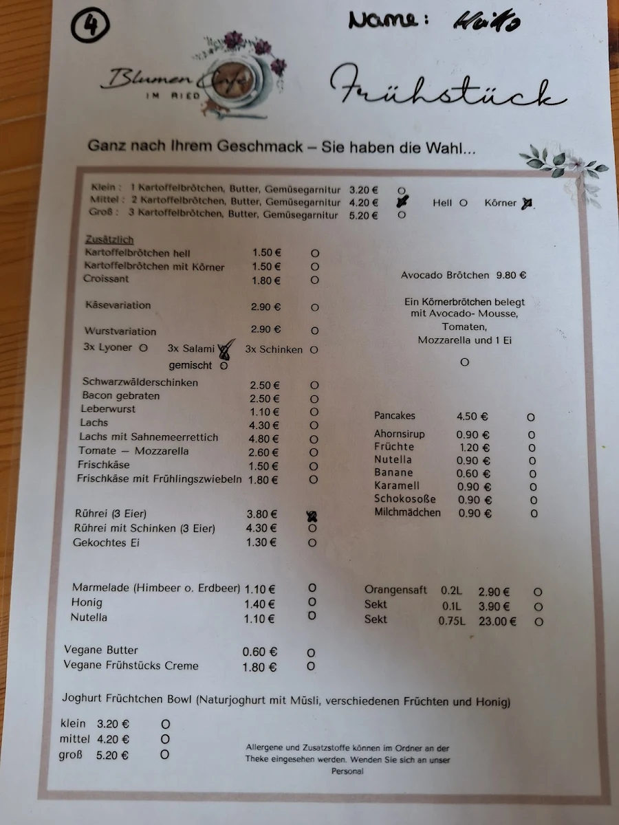 Speisekarte photo 3