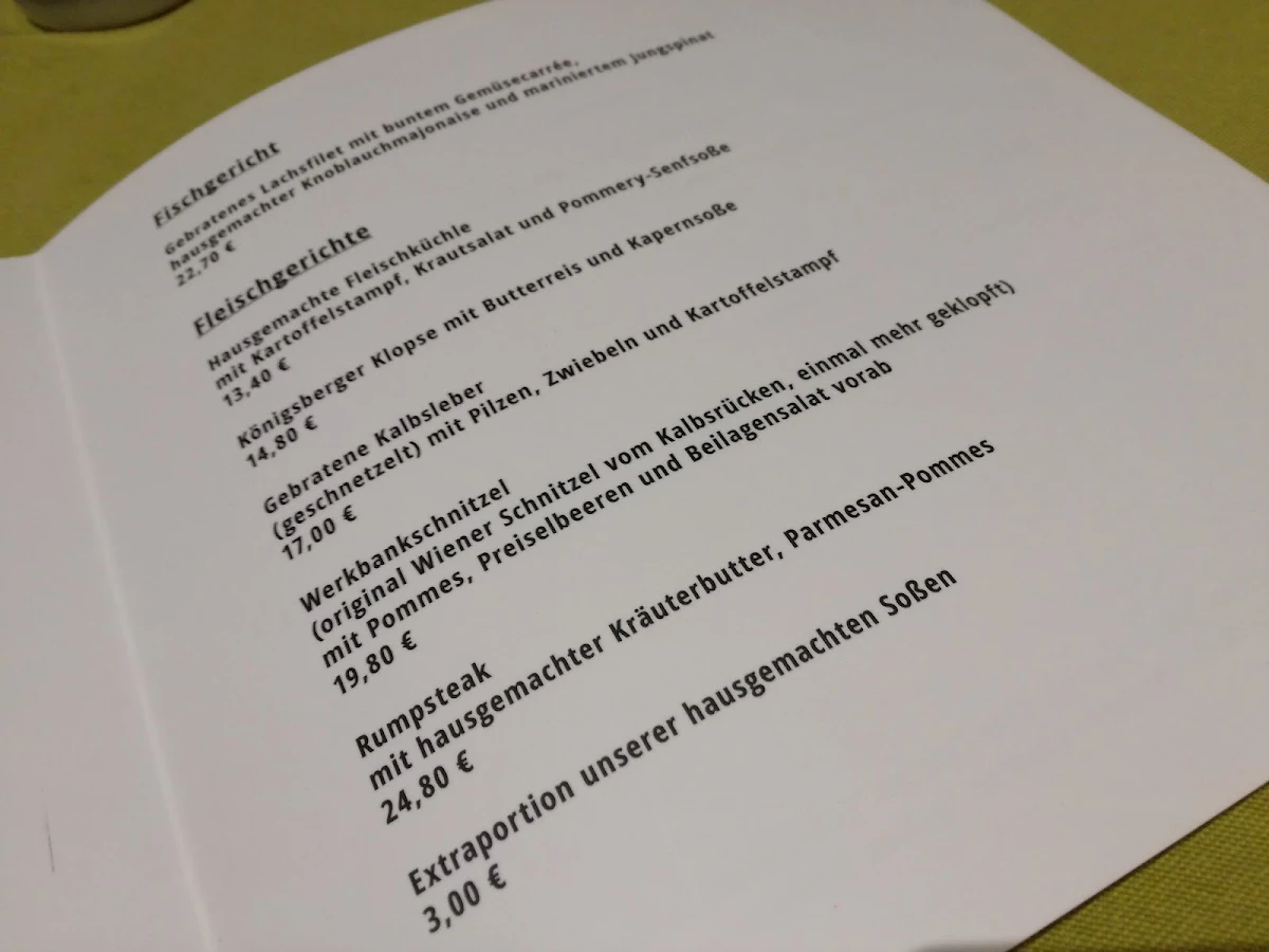 Speisekarte photo 1