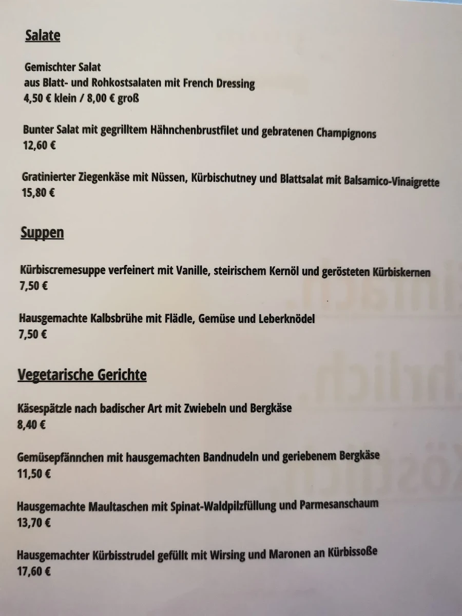Speisekarte photo 3