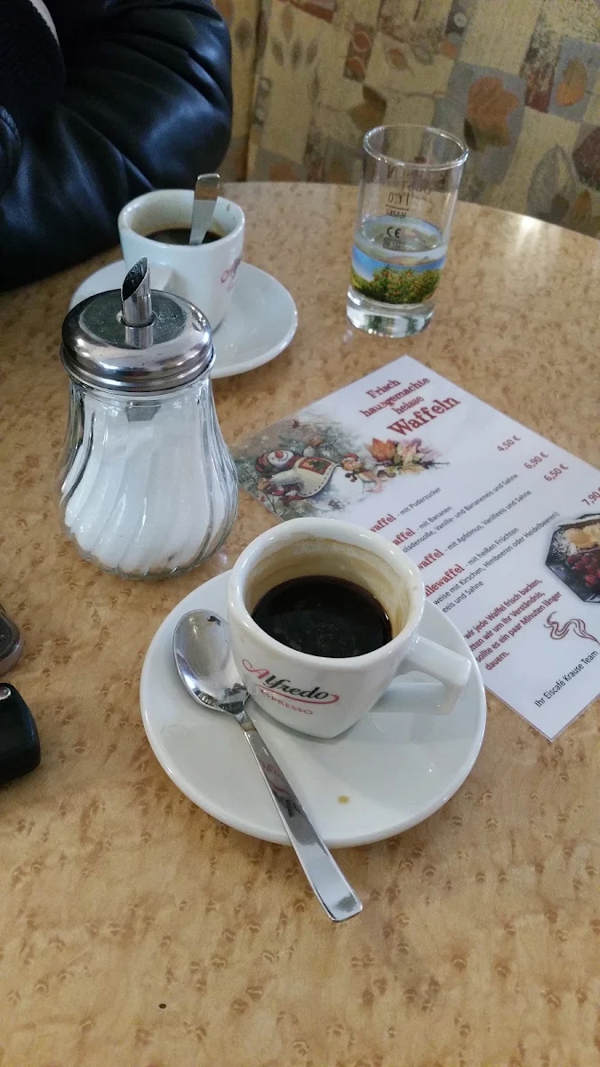 Speisekarte, Krauses Eis-Café