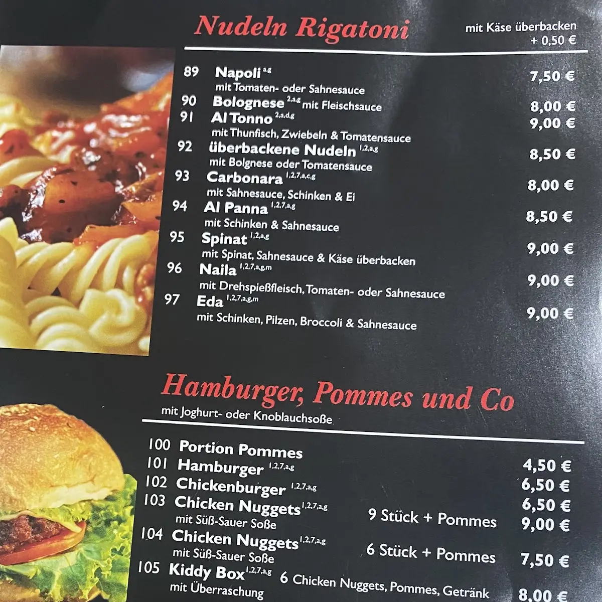 Speisekarte photo 2