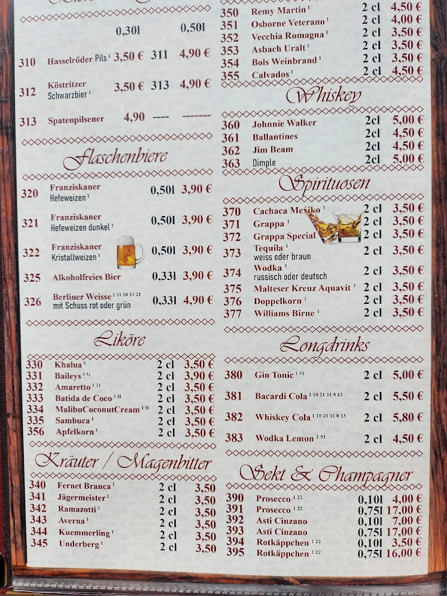 Speisekarte photo 1