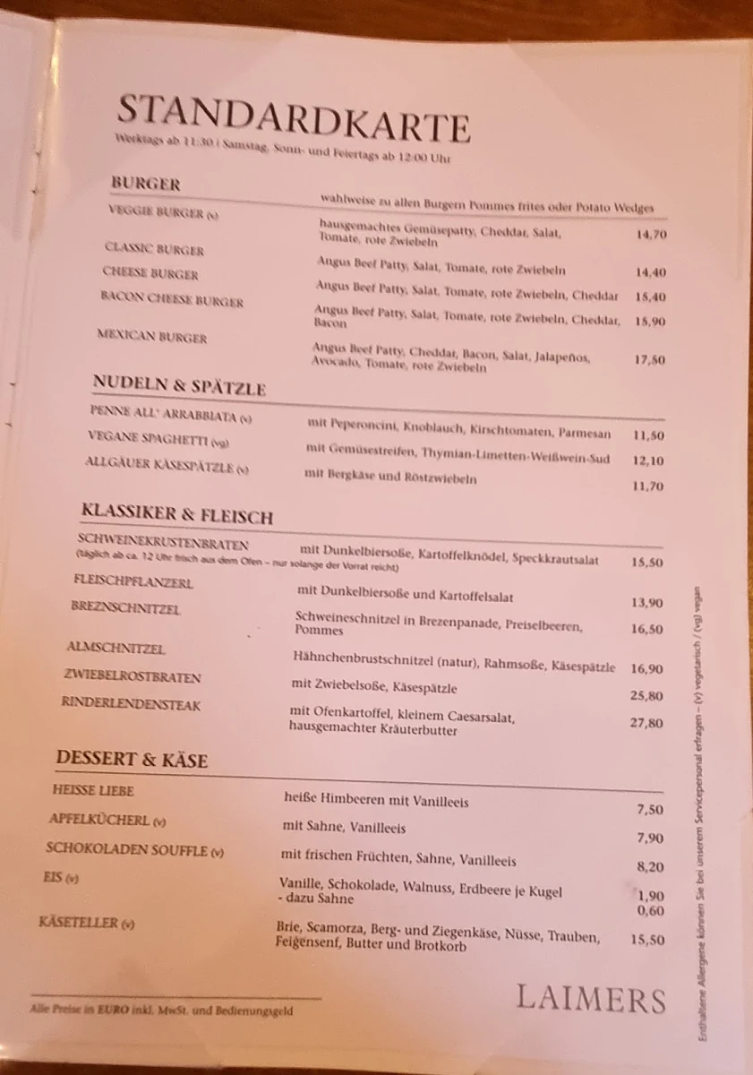 Speisekarte photo 4