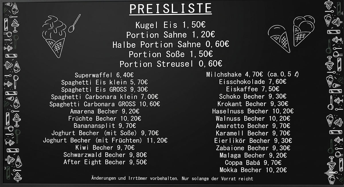 Speisekarte photo 1