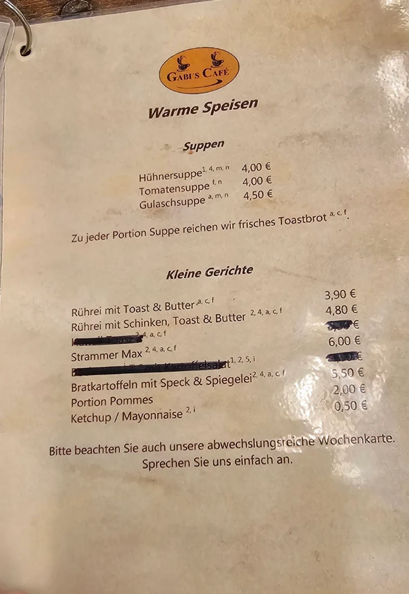 Speisekarte photo 4