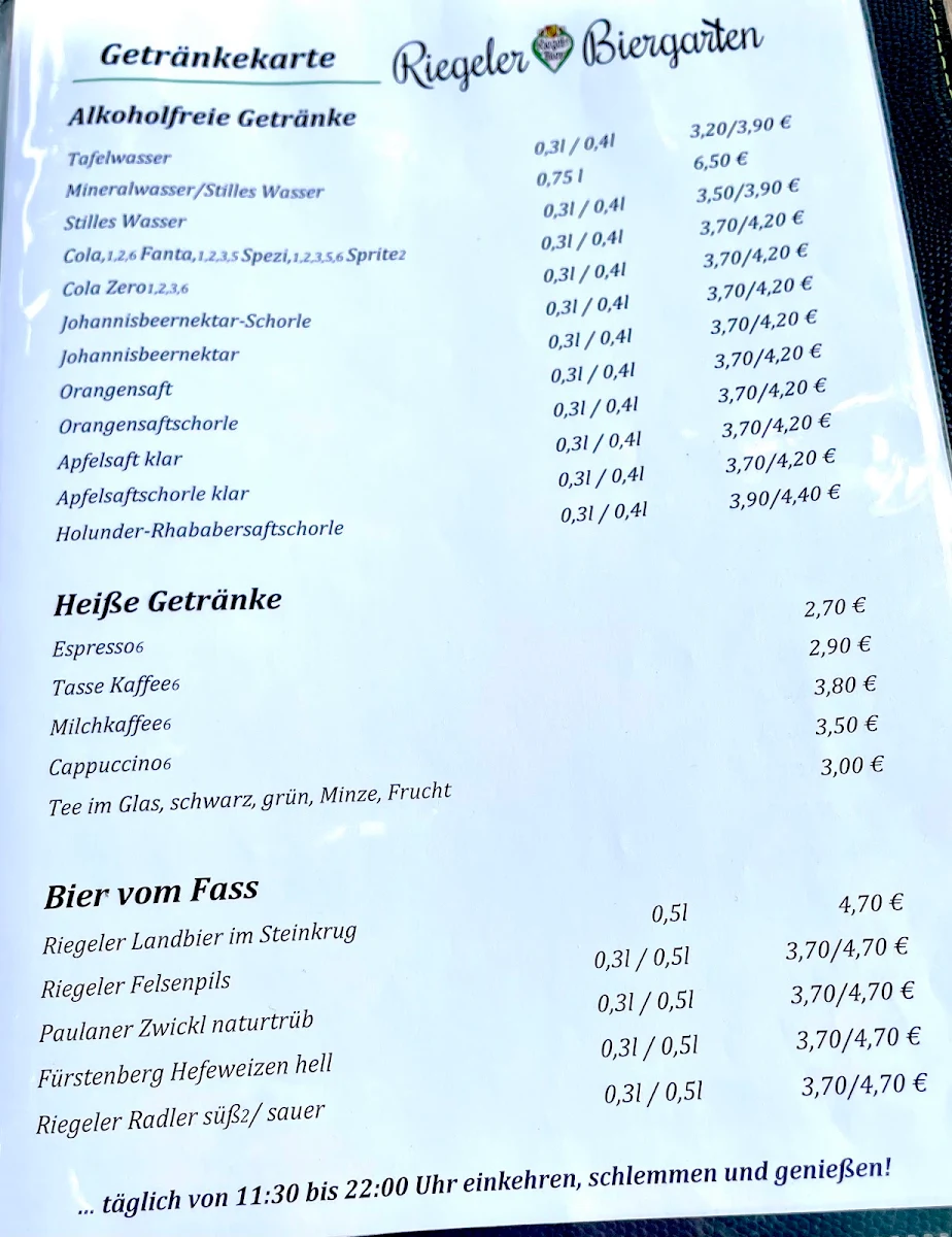 Speisekarte photo 1