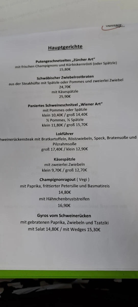 Speisekarte photo 4