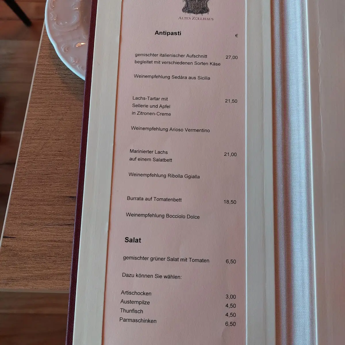 Speisekarte photo 5