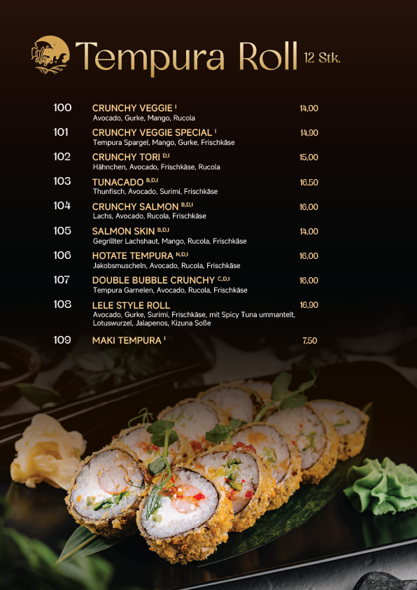 Speisekarte, Kizuna Restaurant - Sushi & Grill