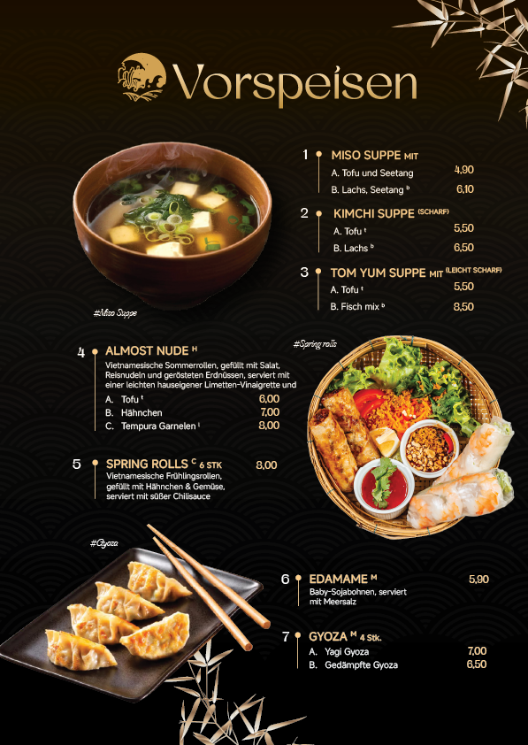 Speisekarte, Kizuna Restaurant - Sushi & Grill