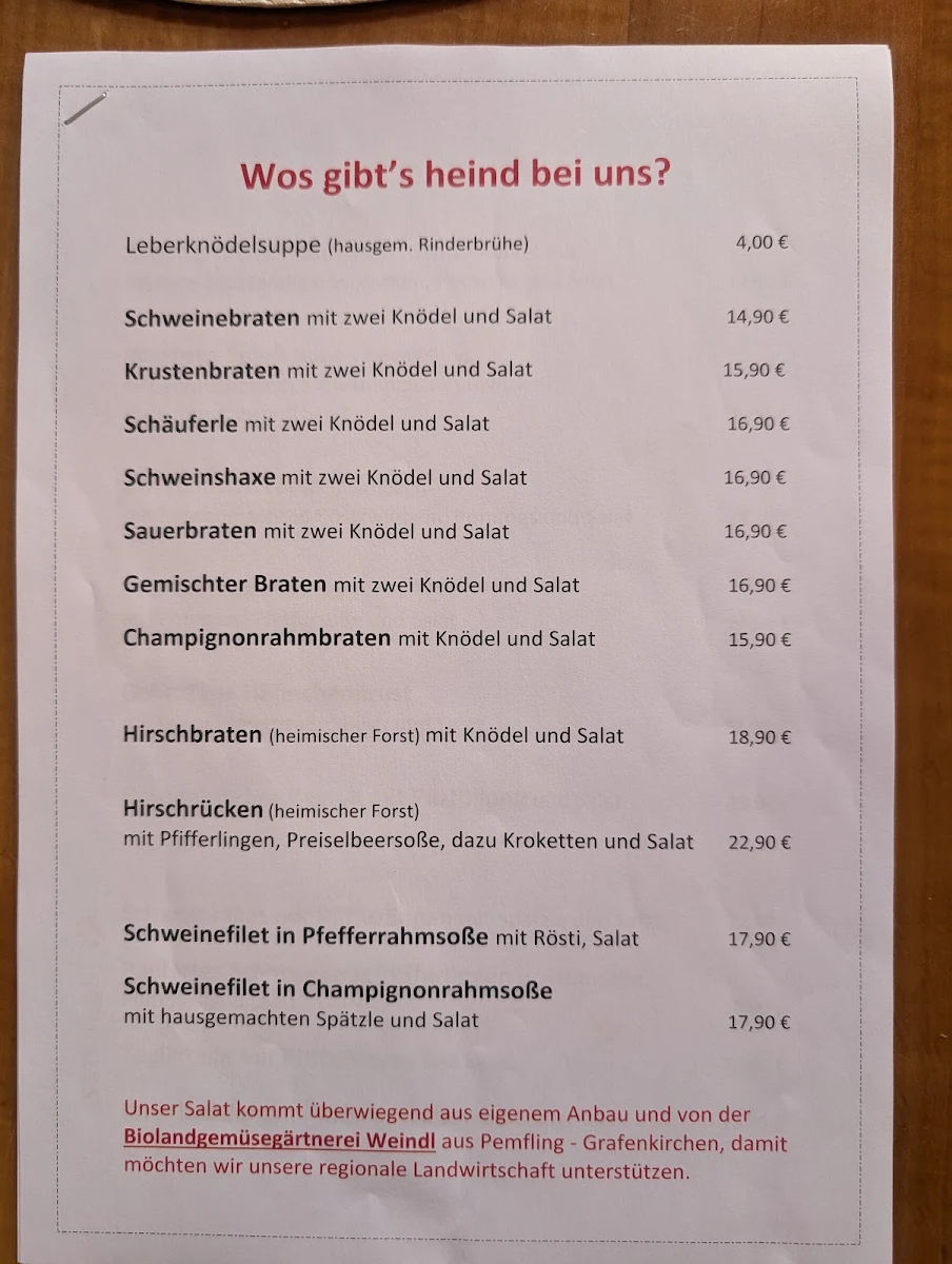 Speisekarte photo 2